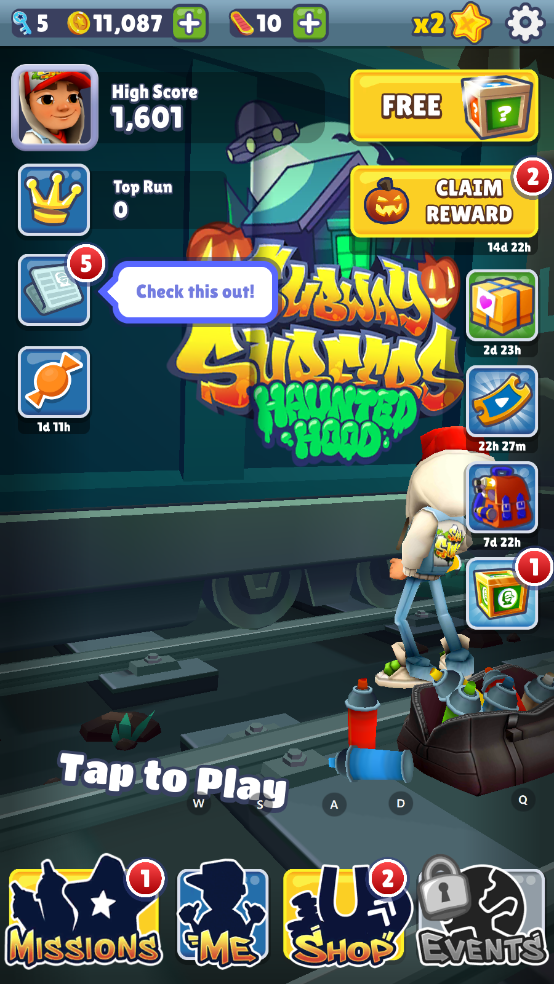 ܿʰٷ(Subway Surf)v3.36.2 °