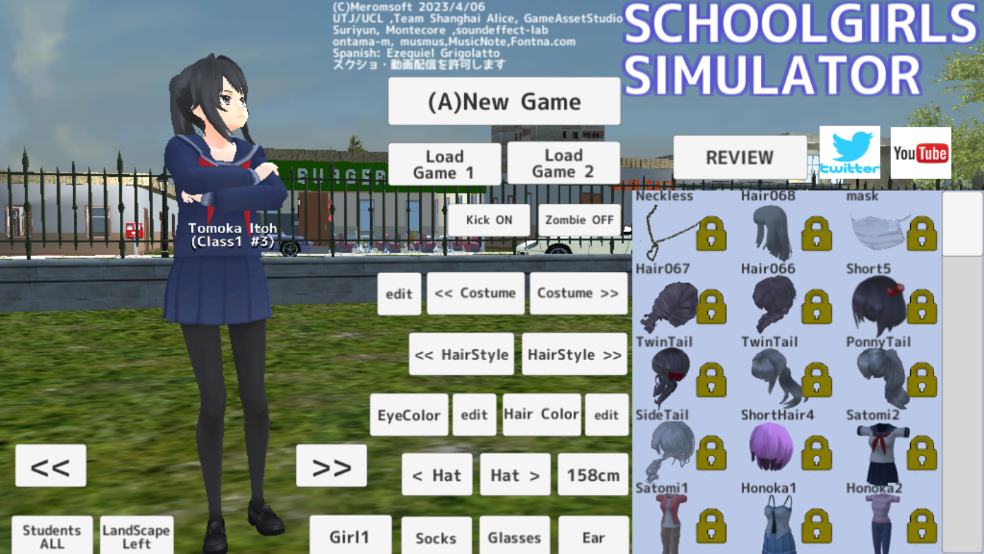 У԰Ůģ2024°汾(SchoolGirls Simulator)v1.0 ׿