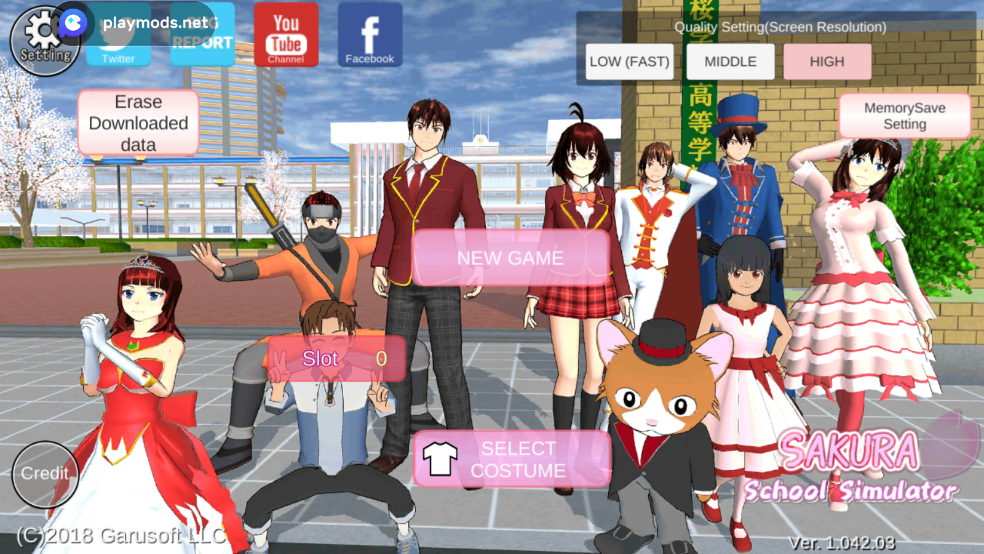 ӣУ԰ģӢİ1.043.00汾(SAKURA SchoolSimulator)v1.043.04 °